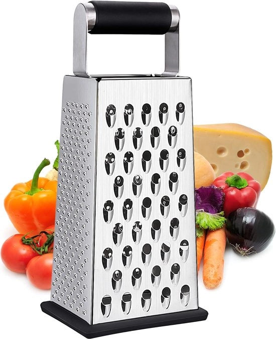 Raspia e Blocca 4 in 1 Multifunzionale - Universale - Cucina e Cucina - Con Manico Antiscivolo