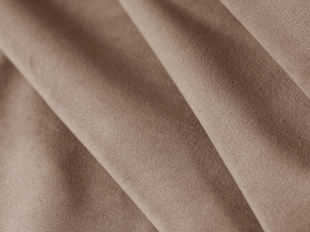 Cosmopolitan Design - Divano angolare reversibile "Tulum" 5 posti in velluto beige 