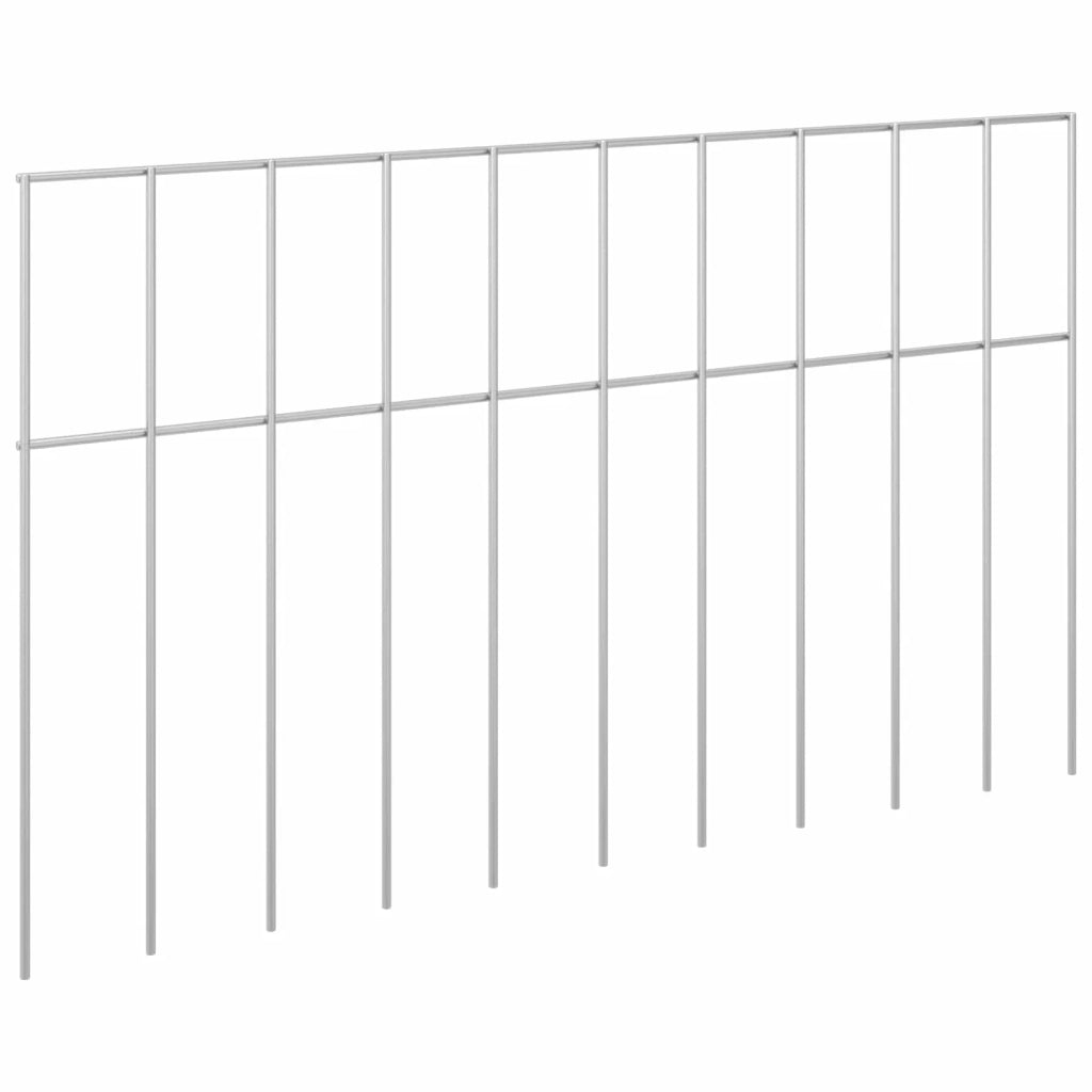 Pannello di Recinzione da Giardino 48 pcs Acciaio zincato 42042939