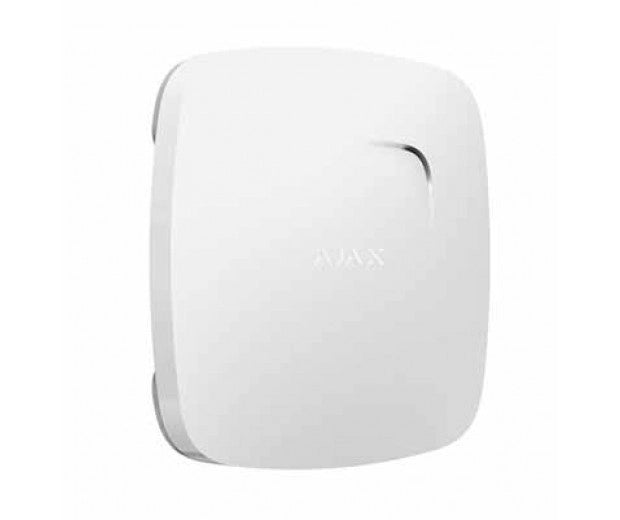 AJAX AJFPP FireProtect-W Plus Rilevatore di fumo antincendio wireless 868MHz con sensore di temperatura e sirena integrata colore bianco AJ8219