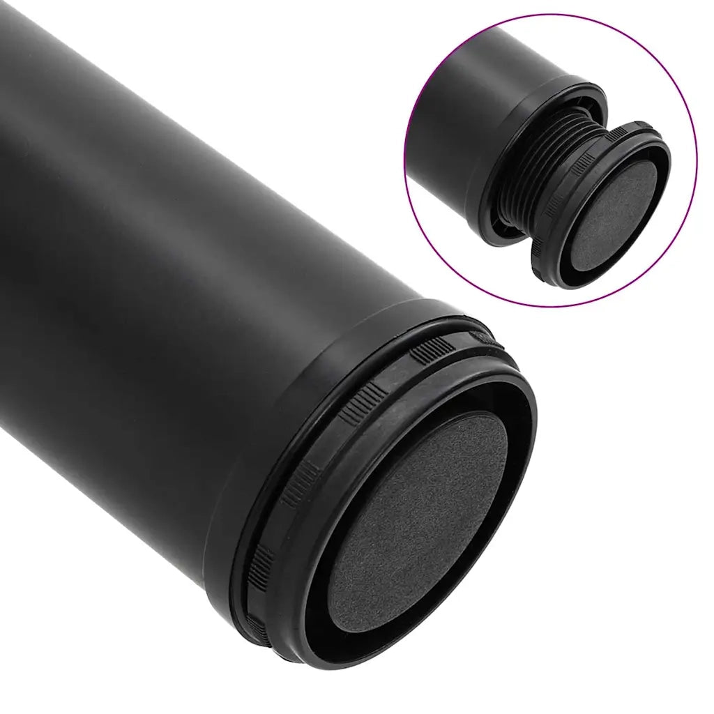 Set Gambe per Tavolo 4 pz Nere Regolabili in Altezza 710 mm 242148