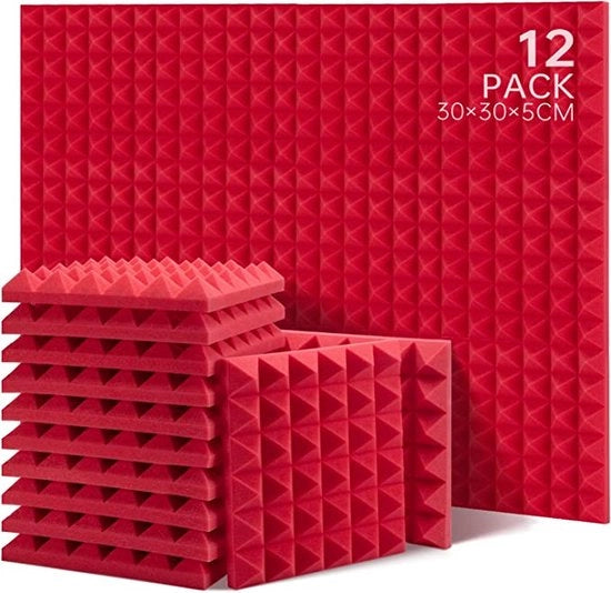 Isolanti acustici - Tavole di isolamento - Tessuti assorbenti del suono - Schiume acustiche, schiume studio impermeabili - schiume studio per la riduzione del rumore - Dampening del suono 12