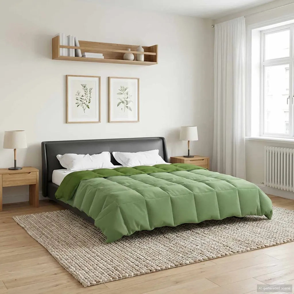 Piumone Completo Annuale Verde 200 x 240 cm Microfibra 42026041
