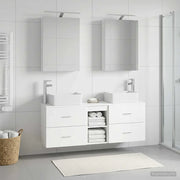 Set di mobili per il bagno 5 pcs Bianco 3406831