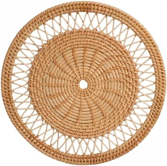 Tavoli di pranzo rotondi 118 pollici di tappeto di rattan intrecciato - lavabile - tavolo da pranzo camera da letto casa fattoria sala da pranzo.