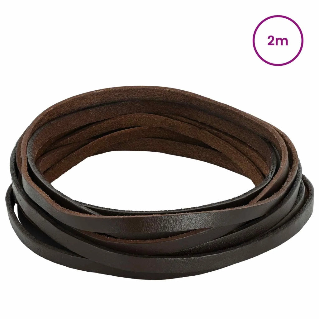 Cinturino in pelle Marrone Scuro 200 x 0,8 cm Pelle 42034175