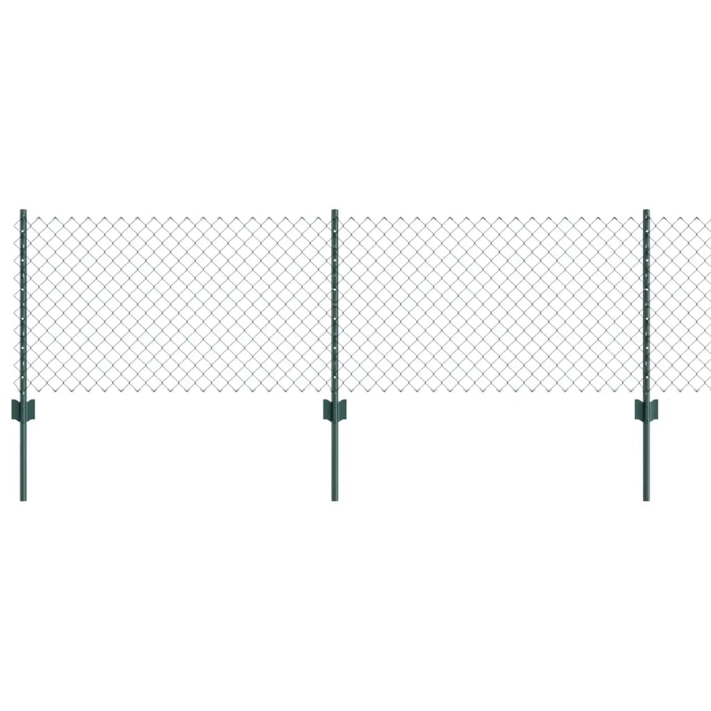 Recinzione a maglie con palo 25 x 0,6 m Verde Rete 3336246