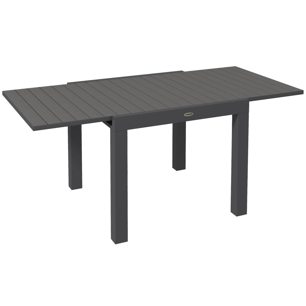 Tavolo da Pranzo Allungabile per 6 Persone ¨C MINIMAL ¨C Alluminio Grigio 81/162x80x75 cm