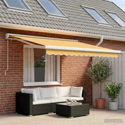Tenda retrattile Sabbia 350 x 250 cm Tela e Alluminio 3425983