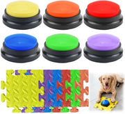 Giocattolo intelligente per addestramento animali con funzione di registrazione - 6 pezzi - Matita antiscivolo - Accessori di comunicazione - Pulsante di comunicazione