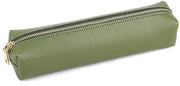 Etui in pelle, unisex, per adolescenti, portafoglio, portachiavi, scuola, portachiavi per la scuola, ufficio, per ragazze, per donne, studente, regalo (verde)