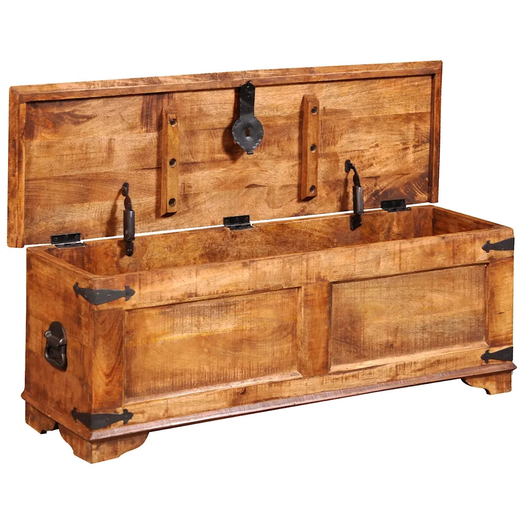 Cassapanca di Stoccaggio in Legno Ruvido di Mango CFW3009690