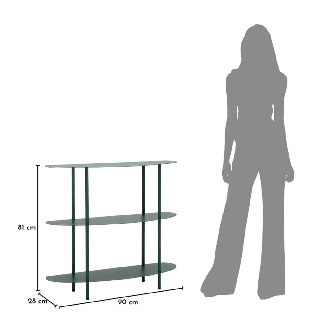 Tavolo Consolle VKH1105, Beige, Metallo, 90x28x81 cm