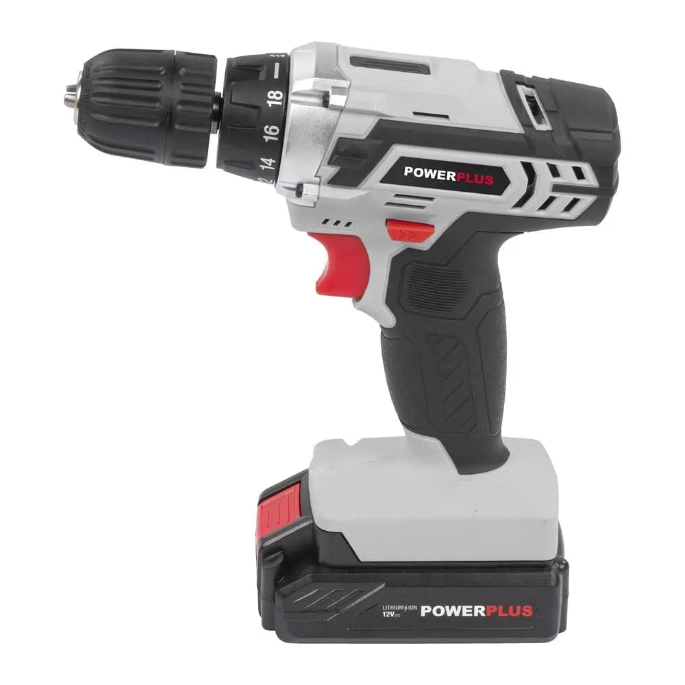 Trapano Avvitatore Potente con Versatilità e Precisione Power Plus 12V