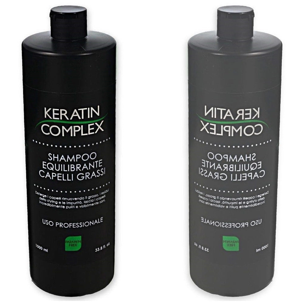 Trade Shop - Shampoo Riequilibrante Per Capelli Grassi Professionale 1000ml Senza Parabeni -