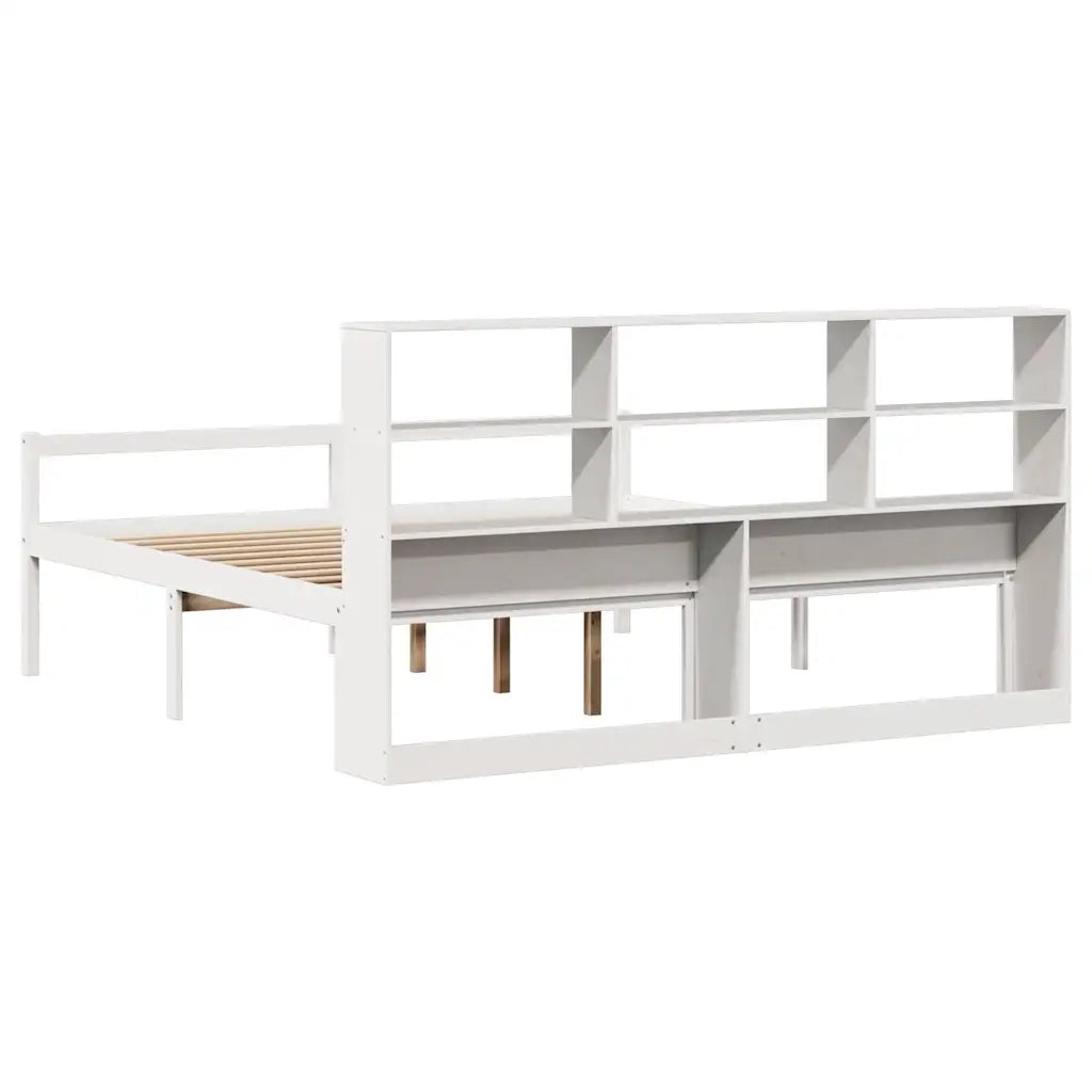 Giroletto con Libreria senza Materasso 180x200 cm in Legno Pino 3322023