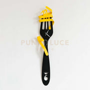 Orologio da parete da cucina per buongustai Italy-Italy Giallo e nero