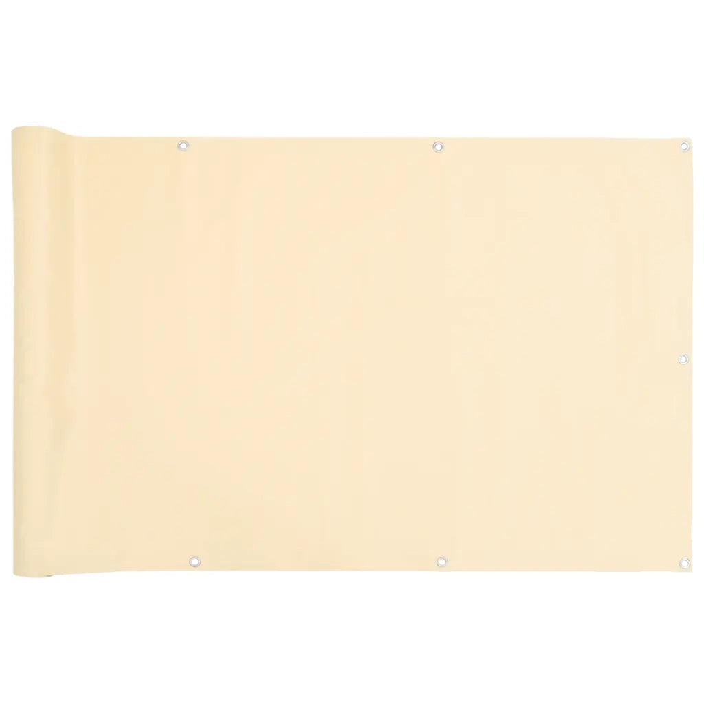 Paravento da Balcone Crema 600x120 cm in PVC