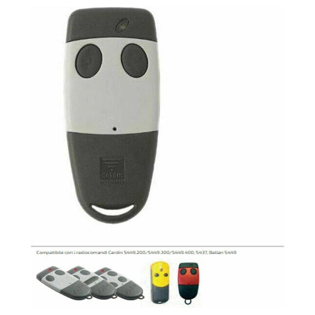 TELECOMANDO RADIOCOMANDO TRASMETTITORE CARDIN S449 TX2 QZ/2 ORIGINALE 433.92