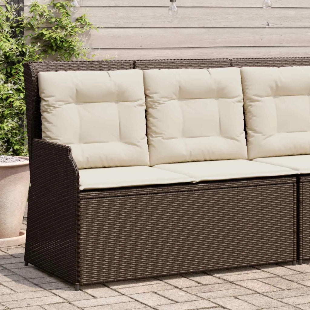 Panchina da giardino Marrone polyrattan 3394450