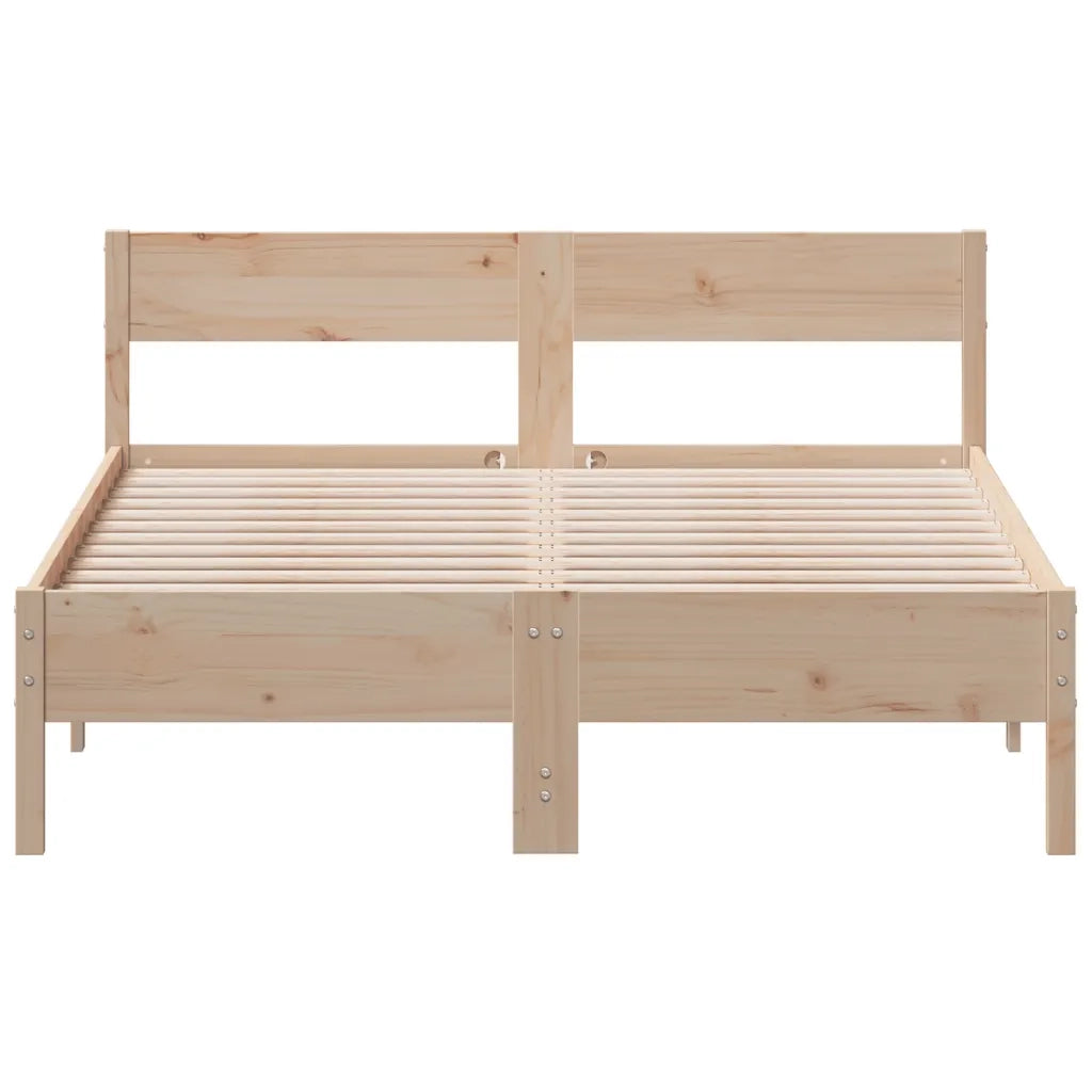 Letto senza Materasso 120x190 cm in Legno Massello di Pino