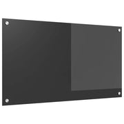 Paraschizzi da cucina moderno 90 x 50 cm elegante protezione murale resistente al calore in vetro temperato grigio scuro 02_0058454