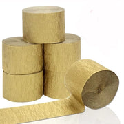 Papier per crêpes 6 rotoli 4,5 cm x 25 m - Decorazioni per feste - Striscioni - Decorazioni di sfondo - Feste di compleanno - Matrimonio - Decorazioni per festival