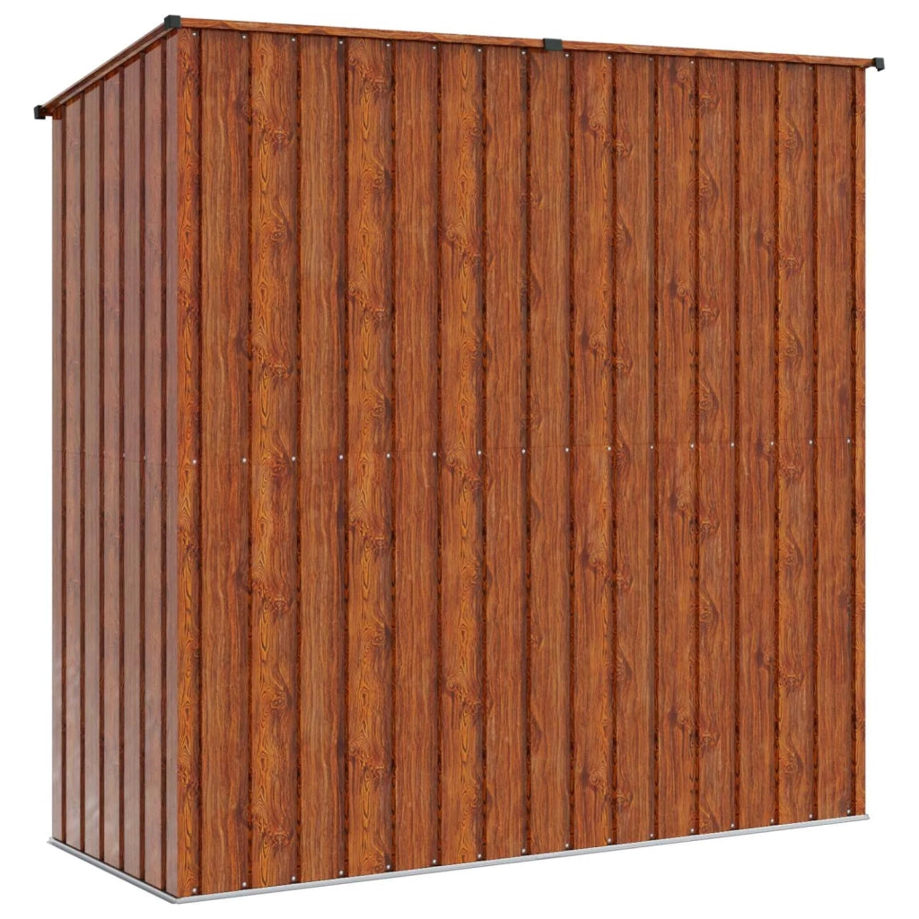 Casette da giardino Marrone 203 x 85,5 x 200 cm Metallo 42011304