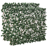 Arella Siepe Sintetica Artificiale a 2 Sezioni 200x100 cm da 356 Foglie di Edera Verde e Marrone