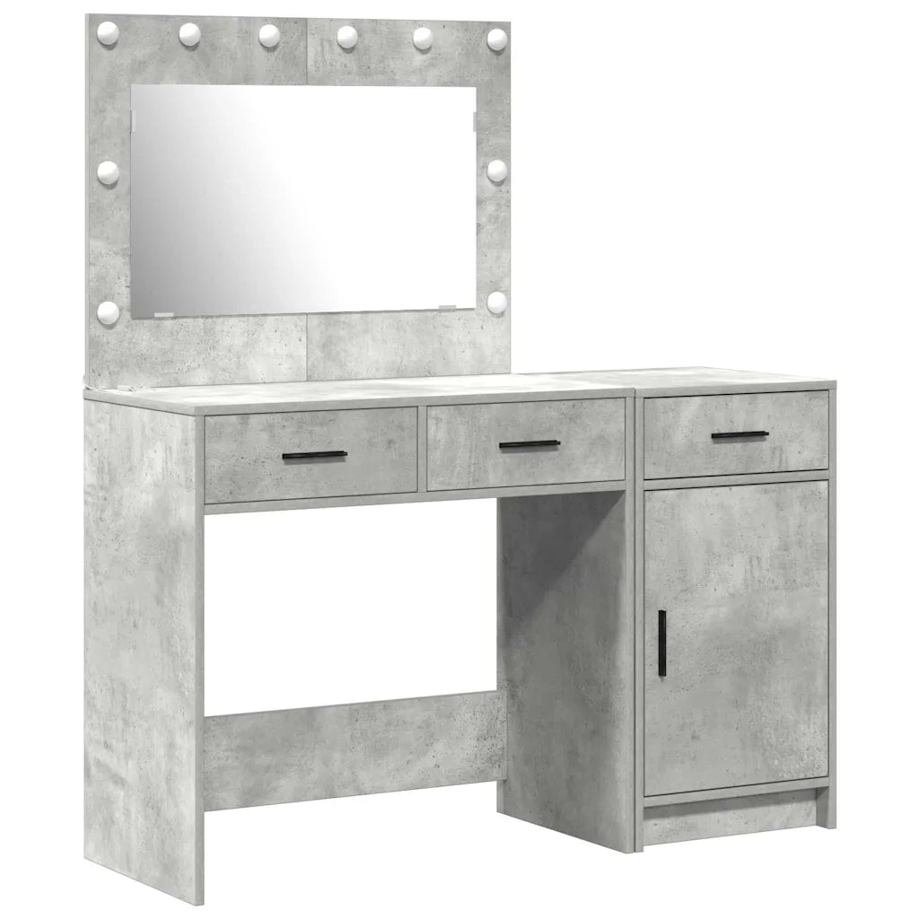 Tavolo da Trucco con cassetto 2 pcs Grigio Legno multistrato 3334230