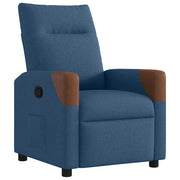 Poltrona | Sedia Relax Reclinabile Blu in Tessuto