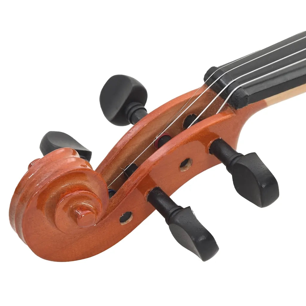 Set Completo Violino con Arco e Mentoniera Legno Scuro 4/4