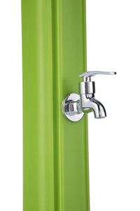 Doccia Solare da Giardino 28L Miscelatore e Lavapiedi Verde