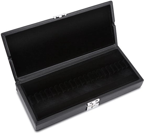 Porta rami 2 strati in PU pelle - supporto per rami - contenitore per rami per 40 pezzi - compatta e leggera - controllo dell'umidità - aspetto elegante - contenitore per rami con 2 strati in PU pelle