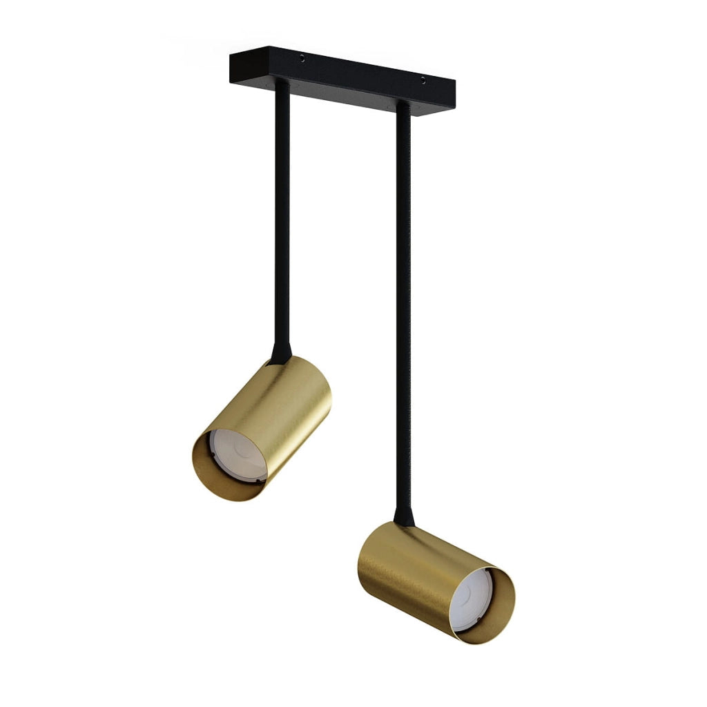 Plafoniera spot Nowodvorski MONO 2xGU10 nero ottone