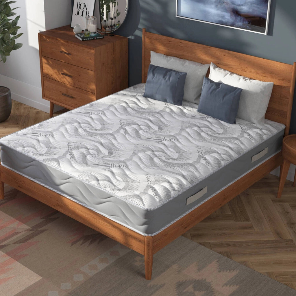 Weston, Materasso Singolo Misura Rete Compatibile 90x200 cm Made in Italy, 200x90x25h cm Bianco