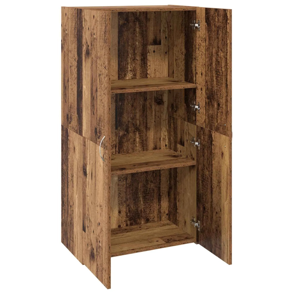 Mobile per Ufficio con lo scaffale Rovere Nero 60 x 32 x 115 cm CFW5348472