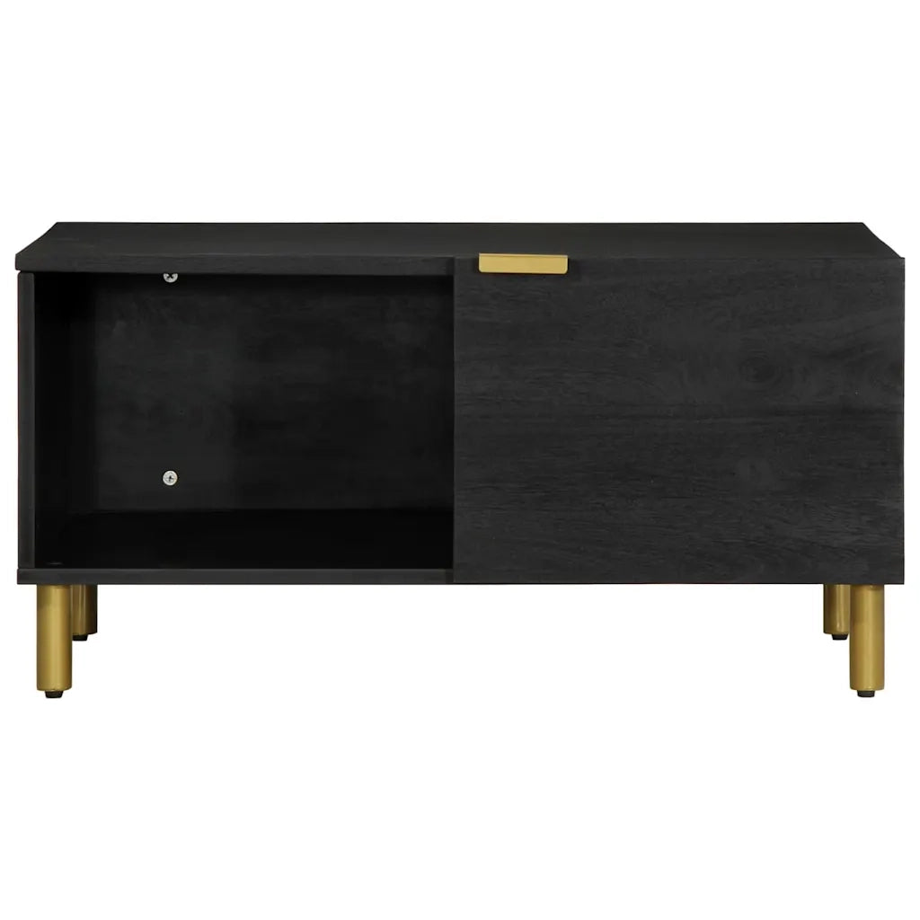 Tavolino da Salotto Nero 80x50x40 cm in Legno Multistrato
