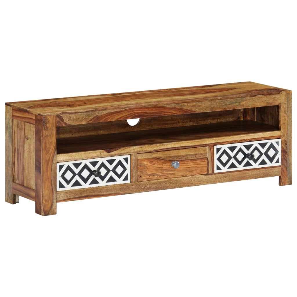 Mobile TV/credenza di design pratico 120 cm legno massello di sheesham 2502059