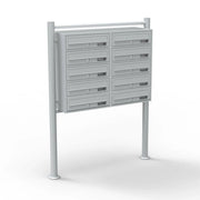 Blocco di 10 cassette postali autoportanti placcate in argento 16_0000141