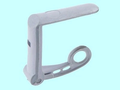 20 PZ FERMATOVAGLIE IN PLASTICA COLORE BIANCO