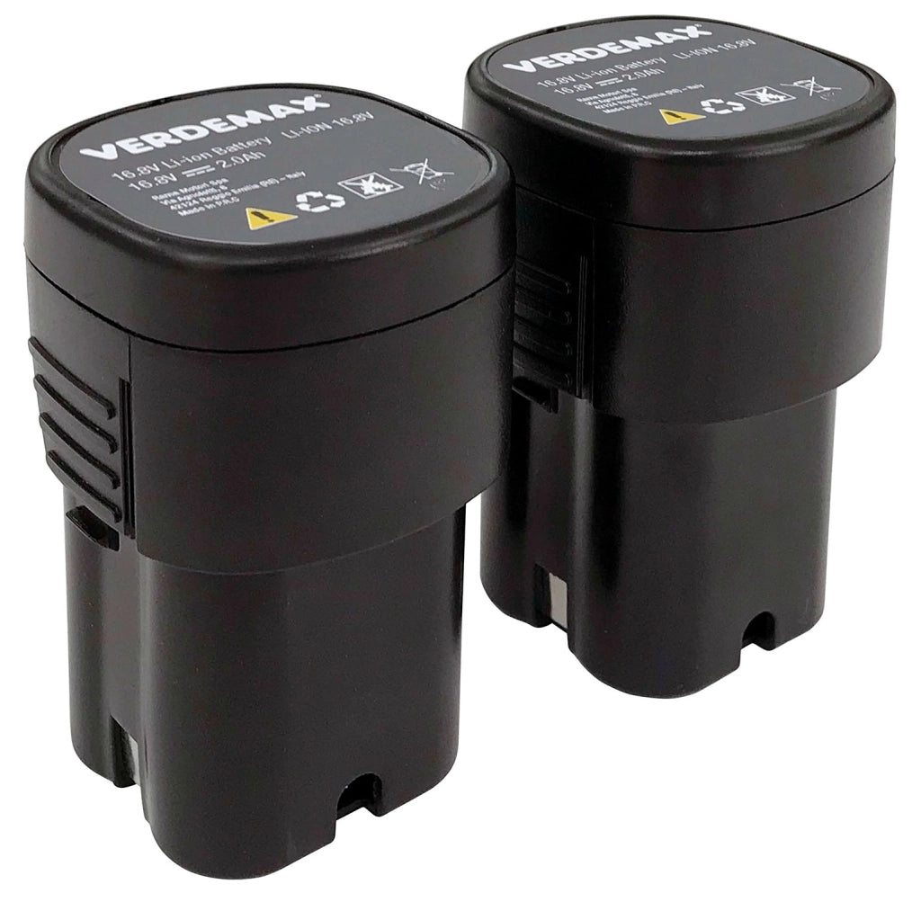 Forbice a Batteria per Potatura Verdemax FE16 2.5 cm 16.8 V con Batteria Verde Grigio