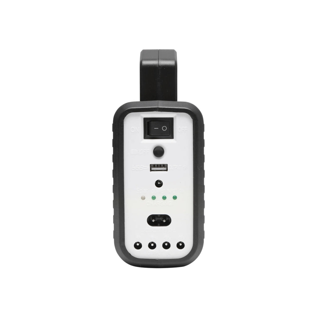 Kit di illuminazione LED portatile con 3 lampadine/proiettore, radio FM, telecomando a pannello solare e batteria da 6 V, 2 Ah per la pesca in campeggio GD-8028