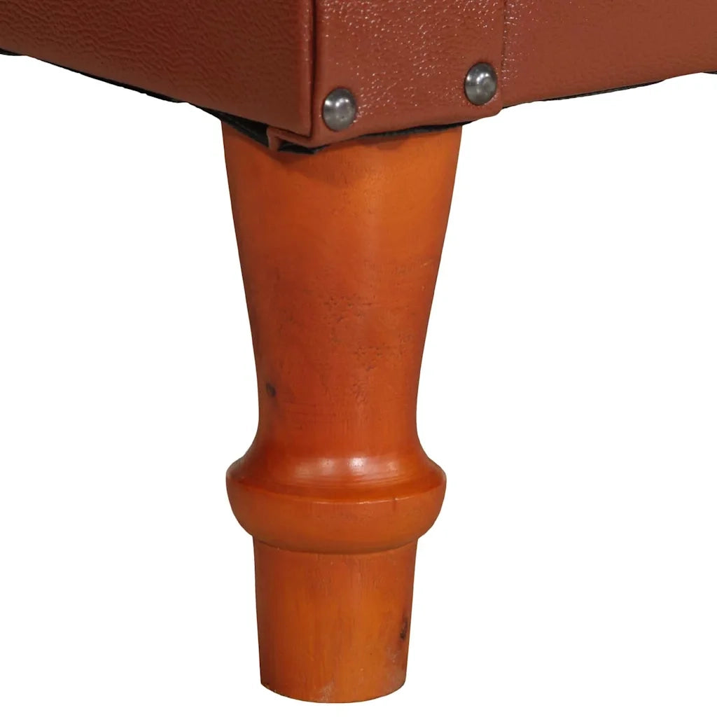 Poltrona-Divano Sedia-Poltroncina Marrone in Vera Pelle 933562
