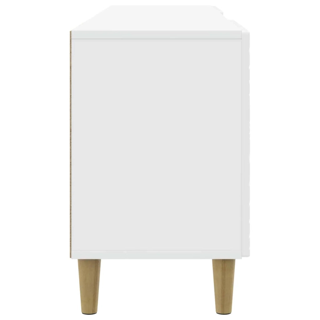Mobile TV 150 x 31 x 50 cm Bianco Lucido Legno ingegnerizzato