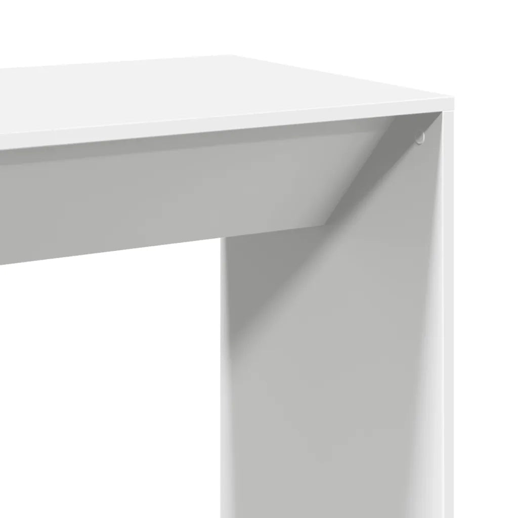 Tavolo da Bar Bianco 102x50x103,5 cm in Legno Multistrato