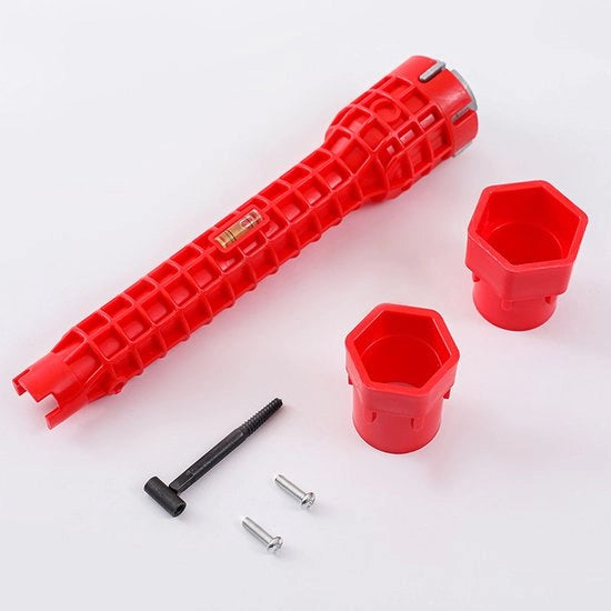 Set di 6 pezzi - 8 in 1 attrezzo per il rivestimento delle tubazioni - chiave a tubo antiscivolo, adatta per l'installazione e la manutenzione di rubinetti, vasche da bagno, bagni e condotti idraulici