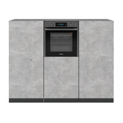 Vicco Cucine componibili piccole Calcestruzzo/antracite 180 cm senza piano di lavoro
