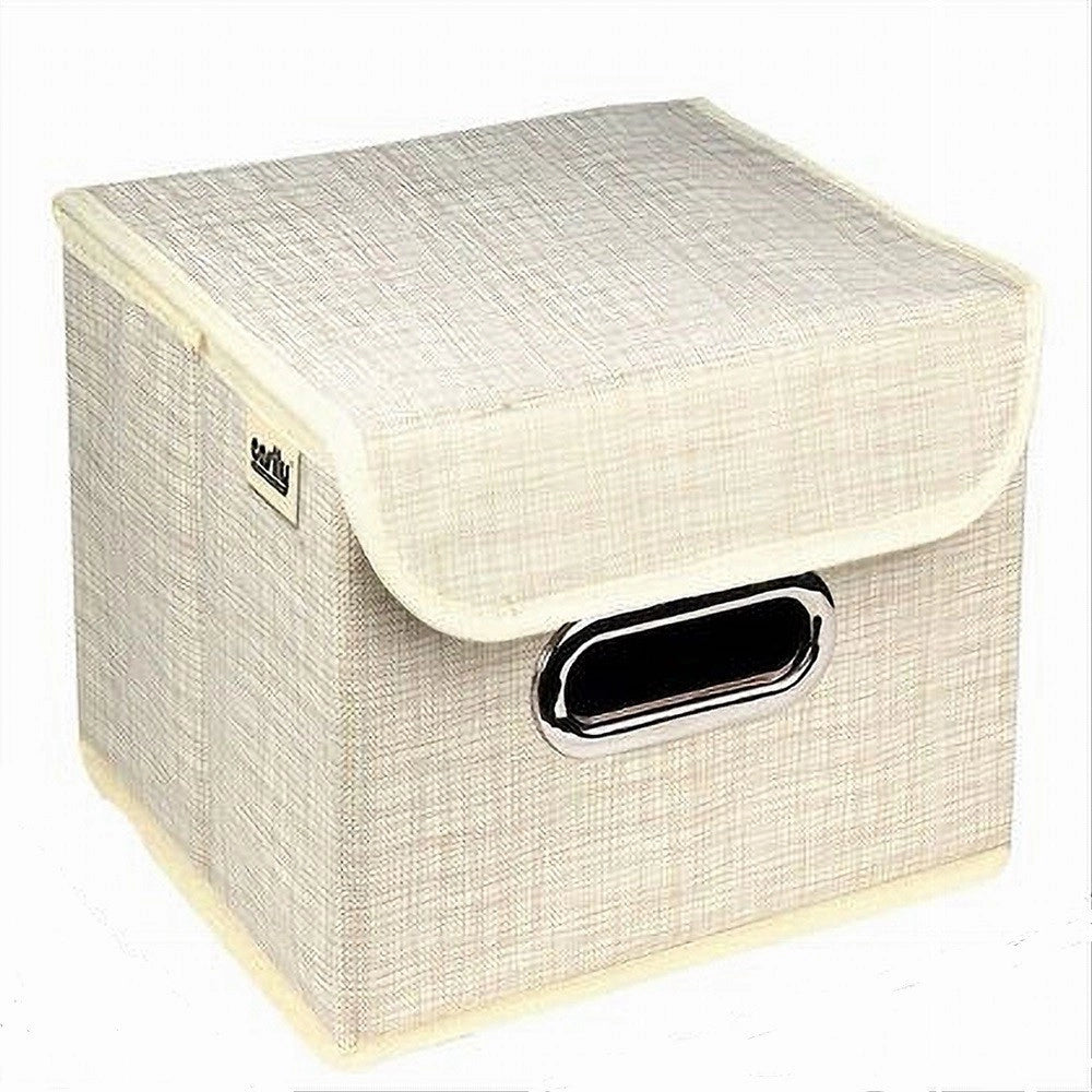 Trade Shop - Box Scatola Salvaspazio Portatutto Contenitore Organizer 25 X 25 X 25 Cm 69691 -