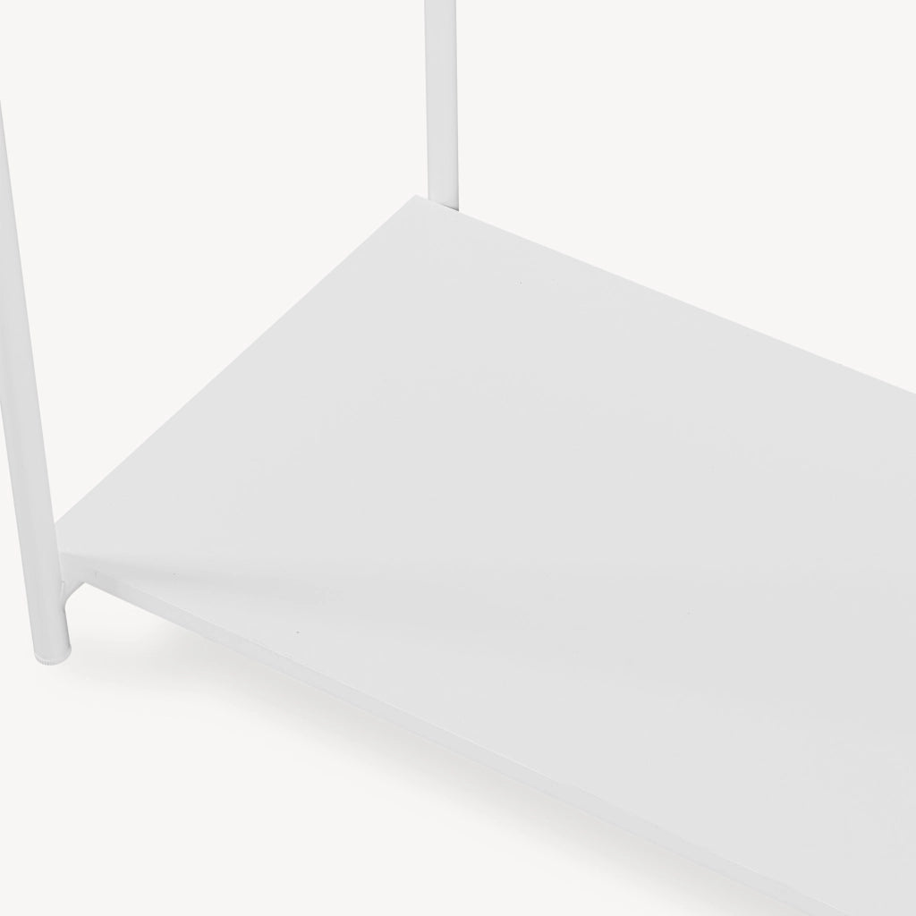 Guardaroba Aperto Verdfjorg con 2 Vani Appendiabiti 200 x 80 x 40 cm - Bianco [en.casa]